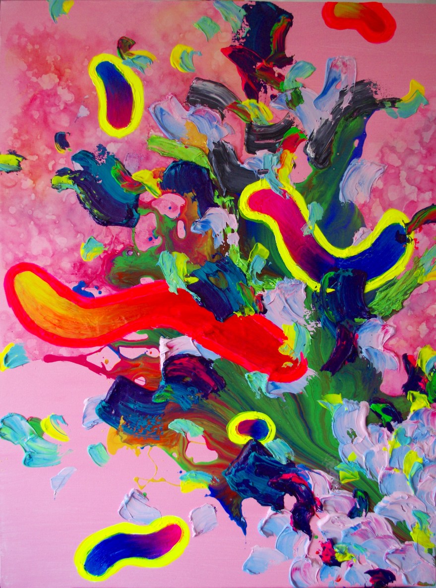 burst 30x40 inches acrylic 2016 kirsten hatfield